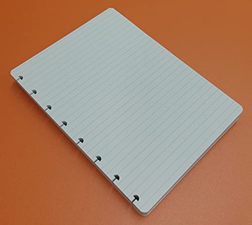 Refills Inserts for disc bound Planer Nachfüllpackung 100 Blatt (200 Seiten) T-förmige Löcher - DIN A5 14,5 x 20,5 cm Linien 7 mm von OY
