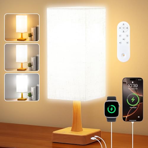 OYADISIIOP Tageslichtlampe 10000 Lux Lichttherapielampe mit 3 Farbtemperaturen, Dimmer, Fernbedienung, USB C und A - ports, UV-freies Tageslicht für Haus/Büro Verwendung als Lift Stimmung, Flader von OYADISIIOP