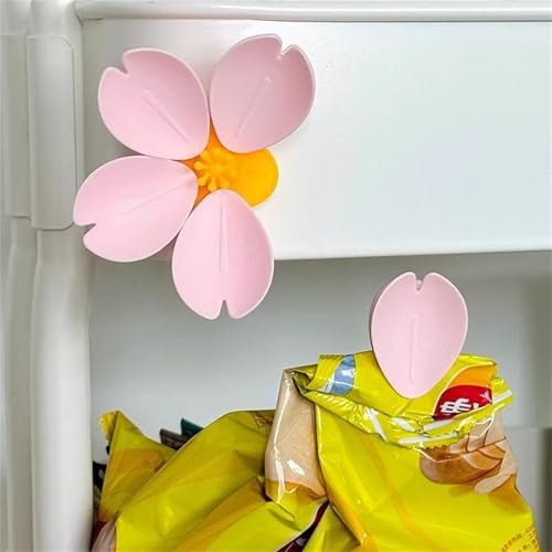 Magnetische Kirschblüten-Tütenclips, Magnetische Chip-Clips für den Kühlschrank, rosa Lebensmittelverschluss-Clips, süße Kühlschrankmagnete für Snacks, Brotbeutel, Küchen-Organizer-Dekoration (1PCS) Magnetische Kirschblüten-Tütenclips, Magnetische Chip-Clips für den Kühlschrank, rosa Lebensmittelverschluss-Clips, süße Kühlschrankmagnete für Snacks, Brotbeutel, Küchen-Organizer-Dekoration (1PCS) von OYCXXCX