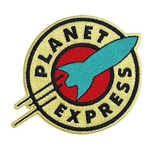 OYSTERBOY Planet Express Well Made Quality Threads 100% Embroidered Decorative Applique Iron / Sew On Patch Badge for Jackets Jeans Backpacks Clothing Gifts Accessories DIY von OYSTERBOY