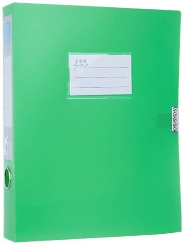 10 PCS Aktenordner A4 verdickte faltbare Aktenbox Aktenbox Datenbox 3,5/5,5/7,5 Farbe 10 Stück (Color : Green, Size : 7.5cm) von OYYMTE