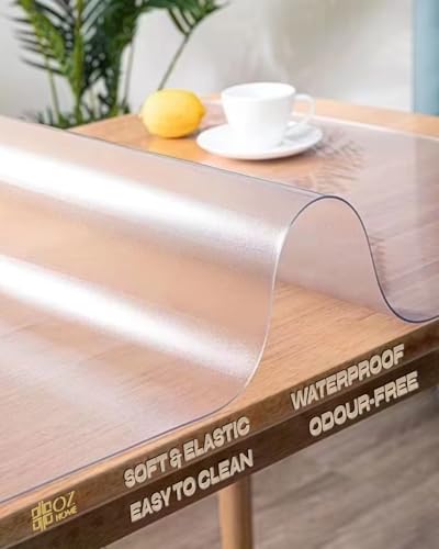OZ HOME Frost Vinyl Transparente Tischdecke 1,5mm—80X140cm - Schreibtischunterlage Transparent Wasserdicht/rutschfest - PVC Tischdecke Durchsichtig Kratzfest/Hitzebeständig, PVC Outdoor Tischdecken OZ HOME Frost Vinyl Transparente Tischdecke 1,5mm—80X140cm - Schreibtischunterlage Transparent Wasserdicht/rutschfest - PVC Tischdecke Durchsichtig Kratzfest/Hitzebeständig, PVC Outdoor Tischdecken von OZ HOME