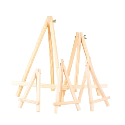 OZDTLP 1 Mini-Staffelei aus Naturholz, Stativrahmen, Ständer für Besprechungstisch, Hochzeit, Name, Karte, Display, Malerei, Handwerk (18 x 24 cm) von OZDTLP