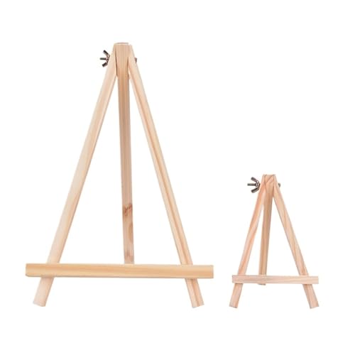 OZDTLP Mini-Staffelei aus Holz für Tisch, Namensschild, Präsentation, kleiner Ständer für Malerei (30 cm) von OZDTLP