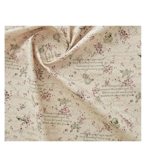 145x50cm Vintage Rose 20er Jahre Baumwollstoff Handarbeit Diy Patchwork Tuch Bedruckte Bettwäsche und Nähen(1,145x100cm) von OZLCUA