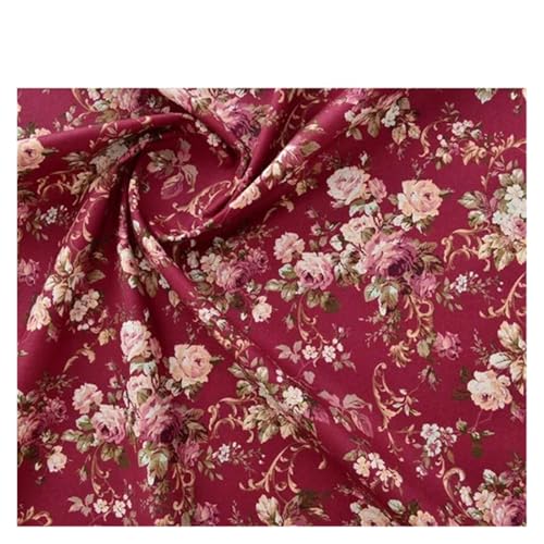 145x50cm Vintage Rose 20er Jahre Baumwollstoff Handarbeit Diy Patchwork Tuch Bedruckte Bettwäsche und Nähen(10,145x50cm) von OZLCUA