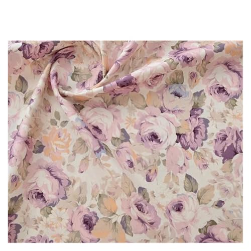 145x50cm Vintage Rose 20er Jahre Baumwollstoff Handarbeit Diy Patchwork Tuch Bedruckte Bettwäsche und Nähen(18,145x150cm) von OZLCUA