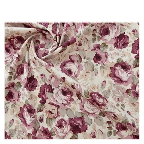 145x50cm Vintage Rose 20er Jahre Baumwollstoff Handarbeit Diy Patchwork Tuch Bedruckte Bettwäsche und Nähen(19,145x50cm) von OZLCUA