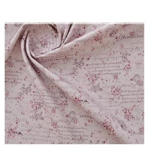 145x50cm Vintage Rose 20er Jahre Baumwollstoff Handarbeit Diy Patchwork Tuch Bedruckte Bettwäsche und Nähen(2,145x50cm) von OZLCUA