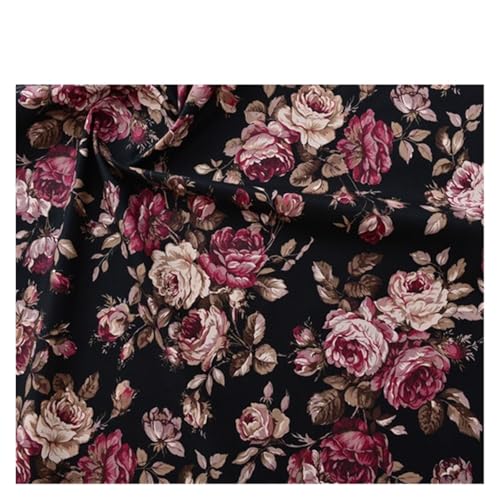 145x50cm Vintage Rose 20er Jahre Baumwollstoff Handarbeit Diy Patchwork Tuch Bedruckte Bettwäsche und Nähen(21,145x50cm) von OZLCUA
