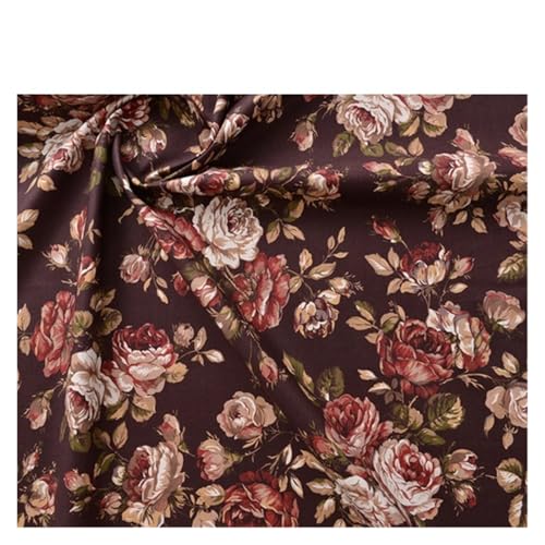 145x50cm Vintage Rose 20er Jahre Baumwollstoff Handarbeit Diy Patchwork Tuch Bedruckte Bettwäsche und Nähen(23,145x50cm) von OZLCUA