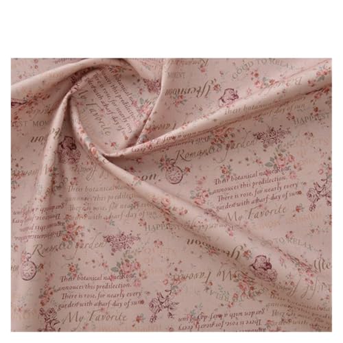 145x50cm Vintage Rose 20er Jahre Baumwollstoff Handarbeit Diy Patchwork Tuch Bedruckte Bettwäsche und Nähen(5,145x50cm) von OZLCUA
