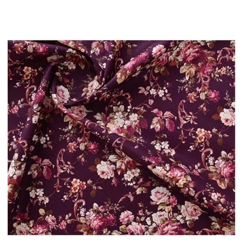 145x50cm Vintage Rose 20er Jahre Baumwollstoff Handarbeit Diy Patchwork Tuch Bedruckte Bettwäsche und Nähen(9,145x50cm) von OZLCUA