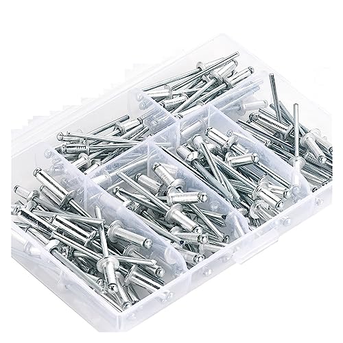 120 Stücke M3.2 * 7/9/11 M4 * 8/10/13mm Aluminium Blindnieten Nagel Dekoration Pop Niet for Möbel Sortiment Kit Auto Flugzeug von OZLIYY