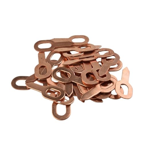 OZLIYY 50 Stück Dent Puller Ringe for Punktschweißgeräte Karosserieteile Ziehen Unterlegscheiben Werkzeuge 55 mm Kupferbeschichtetes Reparaturzubehör von OZLIYY