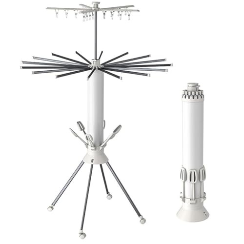 OZLMBERN Bodenstehender, Faltbarer Balkon for den Heimgebrauch, multifunktionaler Wäscheständer for Aufhängen von Kleidung und Kleidung von OZLMBERN