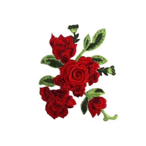 Diy 22CM Stickerei Blumen Kleidung Umgang mit Kleidung Ausbessern Kleidung Spitzenstoffe Applikationen (Color : 5, Size : 22x16cm) von OZLSC