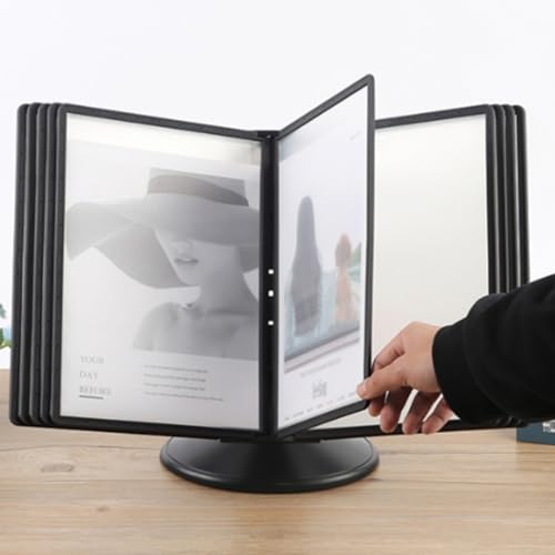 Desktop-Referenzsystem, Referenz-Organizer Zur Wandmontage, Verstellbarer Flip-File-Halter FüR Den Schreibtisch, 10 Anzeigetaschen füR Die Aufbewahrung Von A4-Dokumenten Im BüRo Und Zur Anzeige Desktop-Referenzsystem, Referenz-Organizer Zur Wandmontage, Verstellbarer Flip-File-Halter FüR Den Schreibtisch, 10 Anzeigetaschen füR Die Aufbewahrung Von A4-Dokumenten Im BüRo Und Zur Anzeige von OZMDXKJ