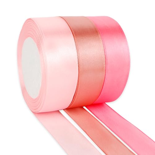Geschenkband Rosa 3 Farben Satinband 25mm×23m Schleifenband Seidenband Stoffband Seidenbänder Für DIY Handwerk Ribbon Dekoband Zum Basteln Geschenkverpackung Geburtstag Blumenstrauß Party Deko Geschenkband Rosa 3 Farben Satinband 25mm×23m Schleifenband Seidenband Stoffband Seidenbänder Für DIY Handwerk Ribbon Dekoband Zum Basteln Geschenkverpackung Geburtstag Blumenstrauß Party Deko von OZOSHINE