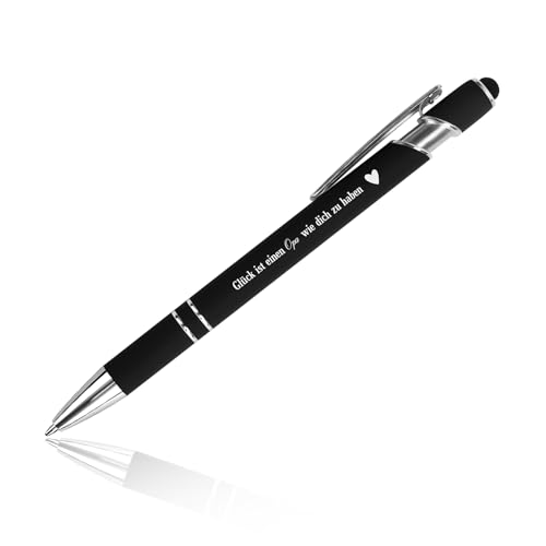 Kugelschreiber mit Gravur Stift Opa Geschenk Geburtstag Geburtstagsgeschenk für Oma und Opa Geschenke Großvater Glücksstift Metall Schwarz Geschenkideen Geschenk für Opa von Enkel Enkelin Enkelkinder von OZOSHINE