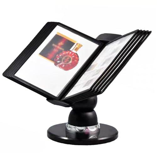 Akten-Organizer füR Schreibtisch, Verstellbarer Flip-Aktenhalter füR Schreibtisch, Dokumentenhalter Zum Umdrehen Finden Von Referenzanzeigen füR Ausstellungshallen Restaurants Akten-Organizer füR Schreibtisch, Verstellbarer Flip-Aktenhalter füR Schreibtisch, Dokumentenhalter Zum Umdrehen Finden Von Referenzanzeigen füR Ausstellungshallen Restaurants von OZTYSGXM