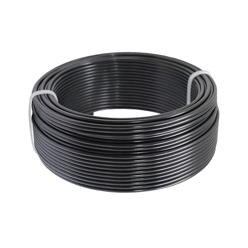 OZXCHIXU Biegbarer Aluminium-Basteldraht, 2 mm, Metalldraht für Bonsai-Training, Puppenskelette, DIY-Schmuckherstellung, Anker-Herstellung, Drahtweben (schwarz) von OZXCHIXU