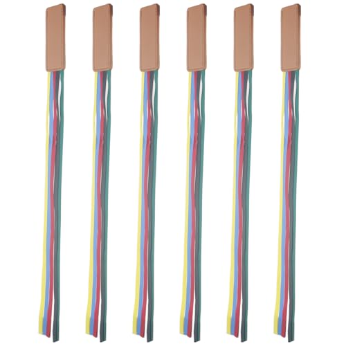 OZXNO 6 Stück Bänder Lesezeichen Lederband Seitenmarkierungen buntes Band Lesezeichen für Bücher OZXNO 6 Stück Bänder Lesezeichen Lederband Seitenmarkierungen buntes Band Lesezeichen für Bücher von OZXNO