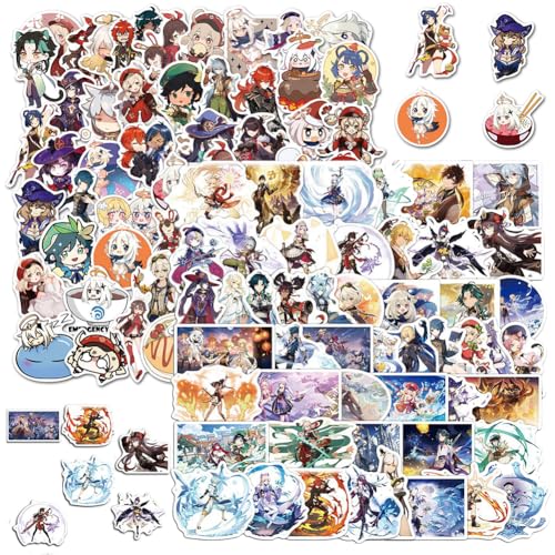 Genshiin Impact Aufkleber, OZXVXZO 100 Stück Genshiin Impact Stickers, Genshiin Vinyl Aufkleber Niedliche Film Anime Wasserdichter Aufkleber für Kinder Laptop Tablet Scrapbook Gepäck Skateboard Genshiin Impact Aufkleber, OZXVXZO 100 Stück Genshiin Impact Stickers, Genshiin Vinyl Aufkleber Niedliche Film Anime Wasserdichter Aufkleber für Kinder Laptop Tablet Scrapbook Gepäck Skateboard von OZXVXZO