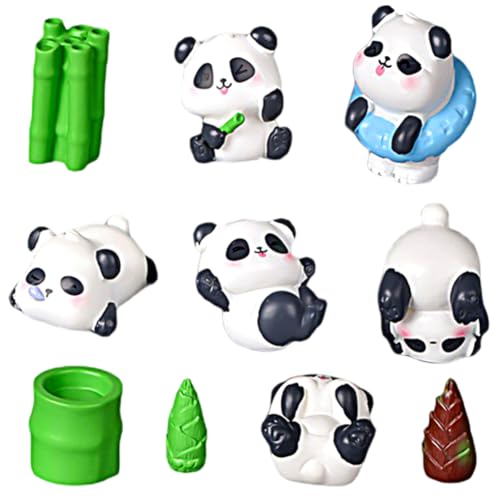OZXVXZO 10 Stück Panda Figuren, Süße Panda Kuchendekorationen, Panda Ornamente, Mikro Landschaftsdekorations Zubehör, Panda Party Set für Jungen und Mädchen OZXVXZO 10 Stück Panda Figuren, Süße Panda Kuchendekorationen, Panda Ornamente, Mikro Landschaftsdekorations Zubehör, Panda Party Set für Jungen und Mädchen von OZXVXZO