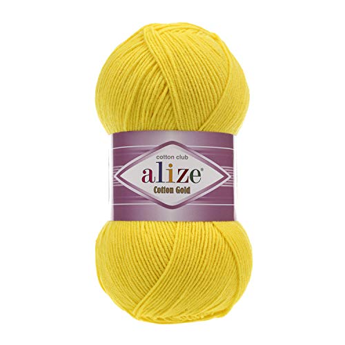 Alize 100 g Cotton Gold Premium Wolle OEKO TEX zertifiziert (110) von OZYOL