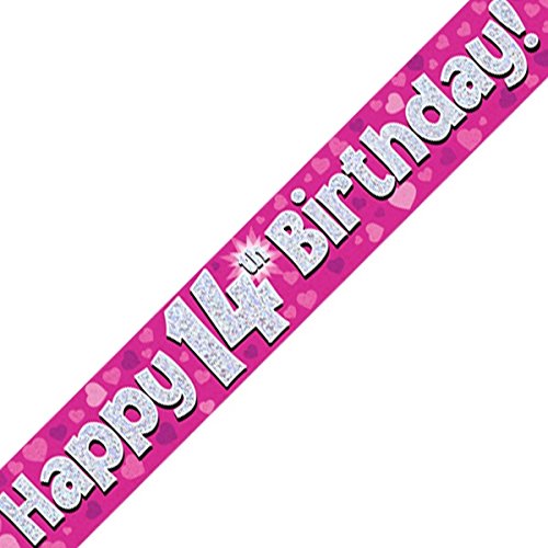 Oaktree Ltd Banner Happy 14th Birthday, Folie, Rose, 270 x 12 x 0.1 cm Oaktree Ltd Banner Happy 14th Birthday, Folie, Rose, 270 x 12 x 0.1 cm von Oaktree Ltd