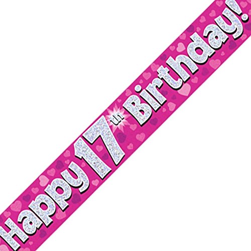 Oaktree Ltd Banner Happy 17th Birthday, Folie, Rose, 270 x 12 x 0.1 cm Oaktree Ltd Banner Happy 17th Birthday, Folie, Rose, 270 x 12 x 0.1 cm von Oaktree Ltd