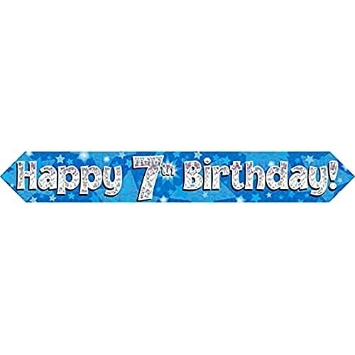 OakTree 622711 Folienbanner "Happy 7th Birthday", holografisch, blau, 2,7 m OakTree 622711 Folienbanner "Happy 7th Birthday", holografisch, blau, 2,7 m von OakTree