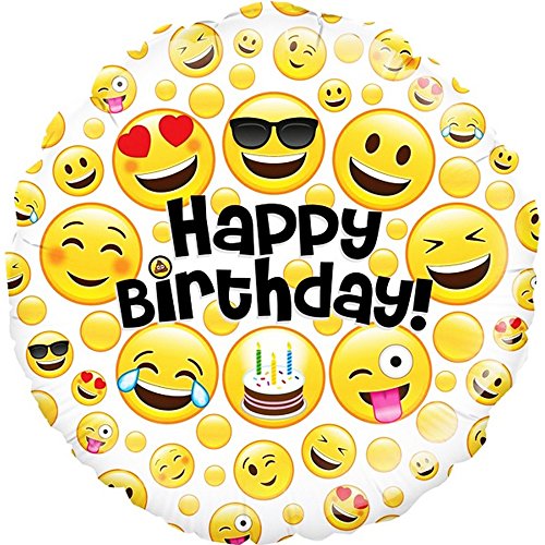 Oaktree Emoji Birthday Balloon 18" von OakTree