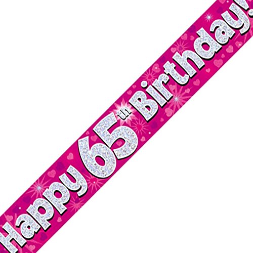 Oaktree Ltd Spruchband zum 65. Geburtstag, Folie, 270 x 12 x 0,1 cm, Rosa Oaktree Ltd Spruchband zum 65. Geburtstag, Folie, 270 x 12 x 0,1 cm, Rosa von Oaktree Ltd