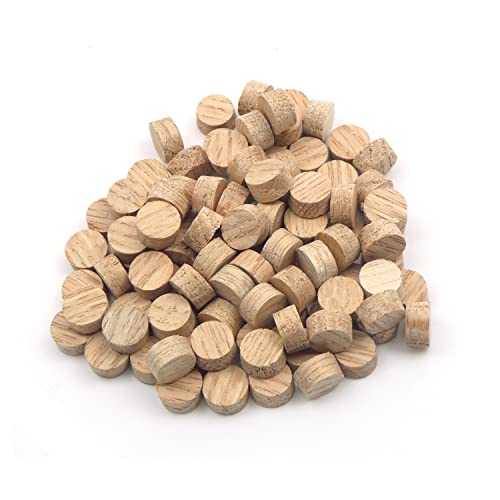 Oakcrafts 12 mm Eichen-Flachkopf-Kreuzkornstecker, 100 Stück Oakcrafts 12 mm Eichen-Flachkopf-Kreuzkornstecker, 100 Stück von Oakcrafts