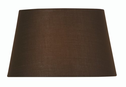 Oaks Lighting Lampenschirm, Baumwolle, zylindrisch, ca. 15 cm, Schokobraun von Oaks Lighting