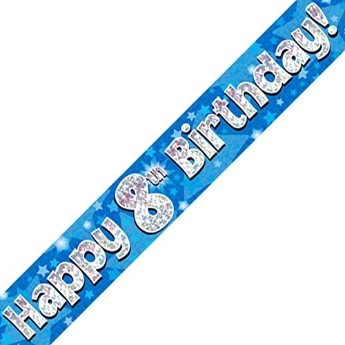 Oaktree Ltd Happy 8th Birthday-Banner, Folie, blau, 270 x 12 x 0.1 cm Oaktree Ltd Happy 8th Birthday-Banner, Folie, blau, 270 x 12 x 0.1 cm von Oaktree Ltd