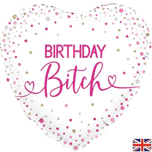 Oaktree Holografisches Herz mit Aufschrift "Birthday Bitch", 45,7 cm Oaktree Holografisches Herz mit Aufschrift "Birthday Bitch", 45,7 cm von Oaktree UK