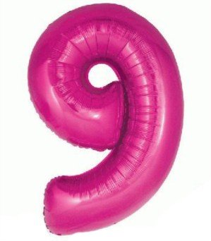 Oaktree UK 603295 Riesenzahlenballon 9, Pink, 76,2 cm Oaktree UK 603295 Riesenzahlenballon 9, Pink, 76,2 cm von Oaktree UK