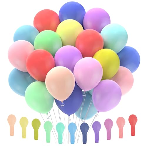 110 Stück Pastell-Luftballons, 12 Zoll Geburtstagsballons, bunte Helium-Luftballons, für Dekoration Geburtstag, Hochzeit, Babyparty 110 Stück Pastell-Luftballons, 12 Zoll Geburtstagsballons, bunte Helium-Luftballons, für Dekoration Geburtstag, Hochzeit, Babyparty von Oamwrae