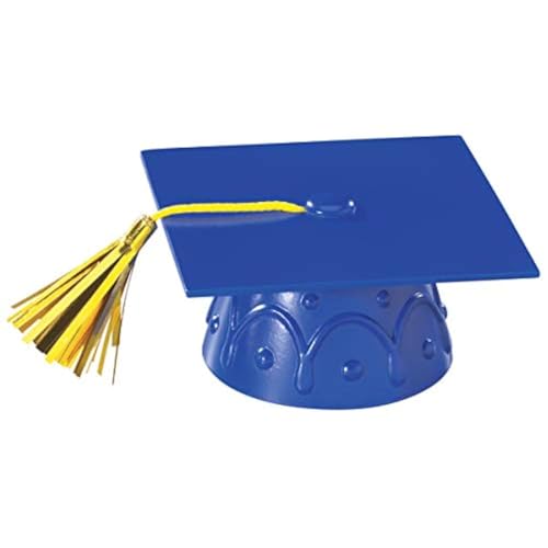 Oasis Supply, Congrats Grade Graduation Cap / Hut Spielzeug Kuchen Dekoration Essen Topper & Tafelaufsatz – Blauer Hut von Oasis Supply