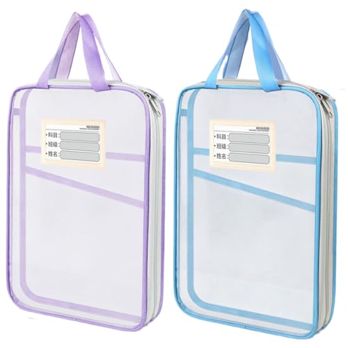 Oaygat A4-Dokumenten-Organizer-Tasche, Schüler-Büchertasche, Datei-Organizer, Tasche, Reißverschluss, Lesebücher, Tasche, Aktenordner, Tragetasche, Lesen, Hausaufgaben, Aufbewahrungstasche, Akten von Oaygat