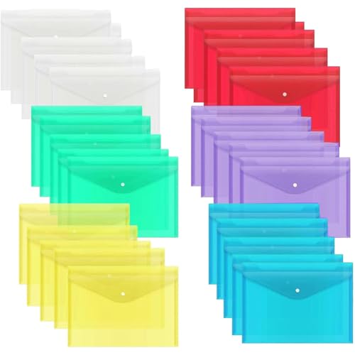 30pcs Kunststoffumschläge mit Snap -Verschluss 13 x 9 Zoll eingedicktes Plastikordner für Dokumente wasserdichte Clear Clear Envelope -Beutel für Schul- und Bürovorräte, Ordner für Dokumente, Env 30pcs Kunststoffumschläge mit Snap -Verschluss 13 x 9 Zoll eingedicktes Plastikordner für Dokumente wasserdichte Clear Clear Envelope -Beutel für Schul- und Bürovorräte, Ordner für Dokumente, Env von Obelunrp
