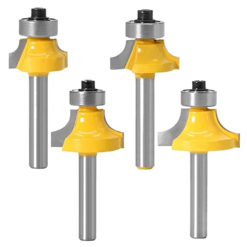 4PCS -Router -Bits für Holzbearbeitung, 3/4 Roundover -Router -Bit mit 1/4 Zoll Schaft zum Runden, rundes Bit, um die Runde zu bilden, rundes 4PCS -Router -Bits für Holzbearbeitung, 3/4 Roundover -Router -Bit mit 1/4 Zoll Schaft zum Runden, rundes Bit, um die Runde zu bilden, rundes von Obelunrp