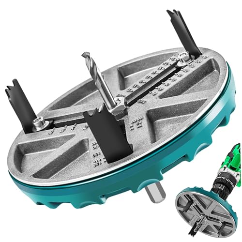 Einstellbare Lochsäge 45-130 mm Schneiddurchmesser Multifunktionslochschneider mit Skala ohne Schlupf ohne Burrs Verstellbare Stanzsägen runde Öffner-Werkzeuge zum Bohren von Löcher in Kunststoffholz Einstellbare Lochsäge 45-130 mm Schneiddurchmesser Multifunktionslochschneider mit Skala ohne Schlupf ohne Burrs Verstellbare Stanzsägen runde Öffner-Werkzeuge zum Bohren von Löcher in Kunststoffholz von Obelunrp