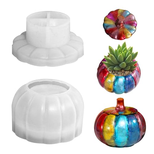 Kürbisform DIY Beton Silikonform Kürbisformbehälter Halter Handwerk Epoxidharz Wachs Schmelze Schimmelpilze Sukkulente Pflanzer Blumentopf Hausdekoration Halloween Dekorationen Kürbisform DIY Beton Silikonform Kürbisformbehälter Halter Handwerk Epoxidharz Wachs Schmelze Schimmelpilze Sukkulente Pflanzer Blumentopf Hausdekoration Halloween Dekorationen von Obelunrp