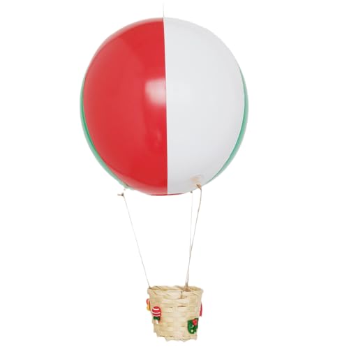 Weihnachtsdekorationen 12 Zoll Heißluftballon Ornament mit kleinem Korbkorb PVC Hot Air Ballon Dekorationen für Tischfeiertagsfeier, Weihnachten Weihnachtsdekorationen 12 Zoll Heißluftballon Ornament mit kleinem Korbkorb PVC Hot Air Ballon Dekorationen für Tischfeiertagsfeier, Weihnachten von Obelunrp