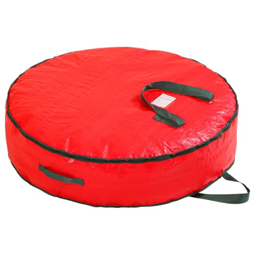 Aufbewahrungsbox für Kränze, große Aufbewahrungstasche für Weihnachtskranz, wasserdichte Tasche mit Reißverschluss, Organisation, Dekoration, Party, Umzug, Garage, Halloween von Obesntln