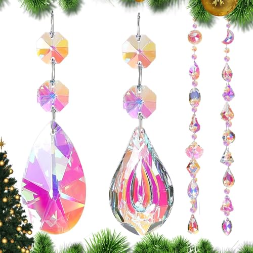 Crystal Sun Catcher – Kristall-Sonnenfänger, Fensteranhänger, Kristall-Sonnenfänger | Prismen-Kugel-Anhänger aus Glasperlen, 20 x bezaubernde Farben, Kronleuchter, Fensterhandwerk Crystal Sun Catcher – Kristall-Sonnenfänger, Fensteranhänger, Kristall-Sonnenfänger | Prismen-Kugel-Anhänger aus Glasperlen, 20 x bezaubernde Farben, Kronleuchter, Fensterhandwerk von Obesntln